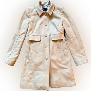 Dressy Wool Coat | Size 00 | Cream